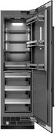 ZLINE 24" 12.5 Cu. Ft. Black Stainless Column Refrigerator Steel with Graphite Gray Interior-1