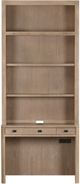Parker House® Breckenridge Medium Brown 40" Library Desk and Hutch-2