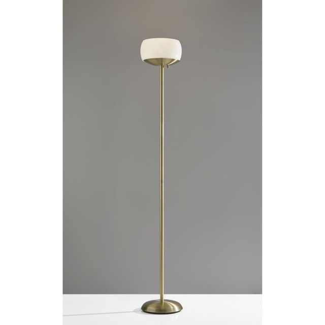 Adesso® Jessica Antique Brass 300W Torchiere-1