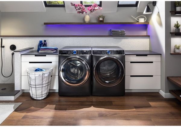 GE Carbon Graphite Front Load Laundry Pair