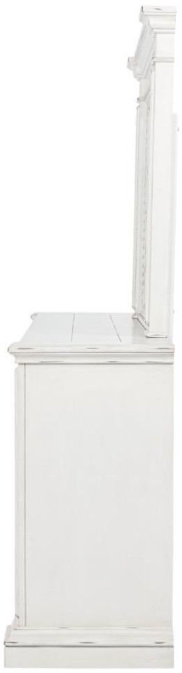 Coaster®  McKinney Vintage White Dresser with Mirror-3