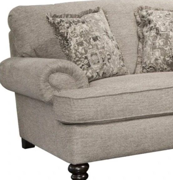 American Wholesale Furniture Freemont Pewter Chair and a Half-1