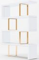 VIG Furniture Modrest Maze Gold/White Bookcase-2
