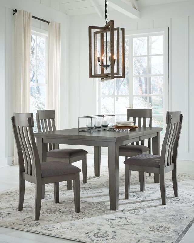 Signature Design by Ashley® Hallanden 5-Piece Gray Dining Set-3