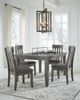 Signature Design by Ashley® Hallanden 5-Piece Gray Dining Set-3
