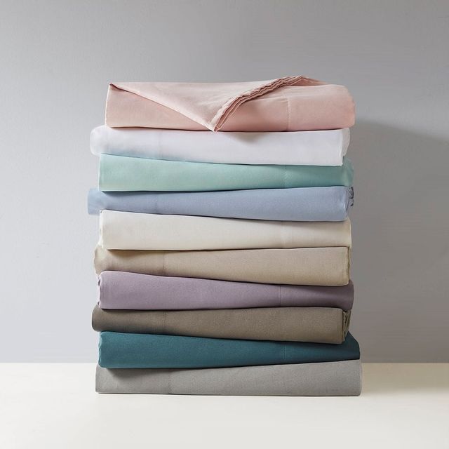 Olliix by Madison Park Blush Queen 3M Microcell All Season Moisture Wicking Lightweight Sheet Set-3