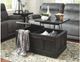 Signature Design by Ashley® Gavelston Rubbed Black Lift Top Coffee Table-1