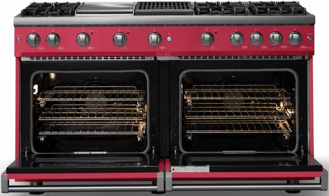 Viking® 5 Series 60" Valentine Pro Style Gas (NG) Range with Polished Chrome Trim-1