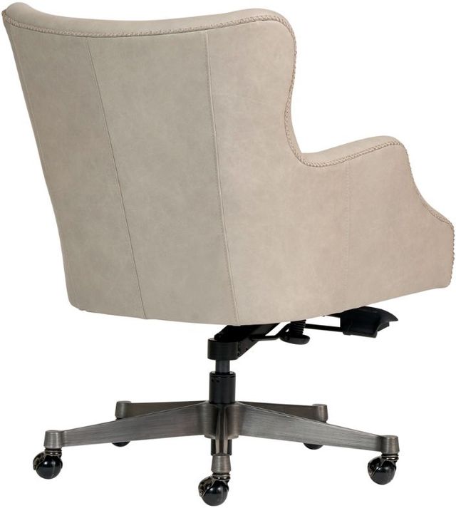 aspenhome® Blake Venetian Silver Leather Executive Chair-3