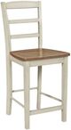 John Thomas Furniture® Dining Essentials Madrid Hickory/Shell Counter Stool-0