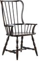 Hooker® Furniture Sanctuary Ebony Spindle Arm Chair-0