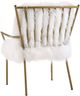 TOV Furniture Lena White Sheepskin Chair-2