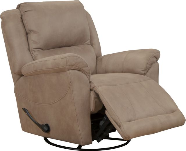Catnapper® Cole Camel Chaise Swivel Glider Recliner-1