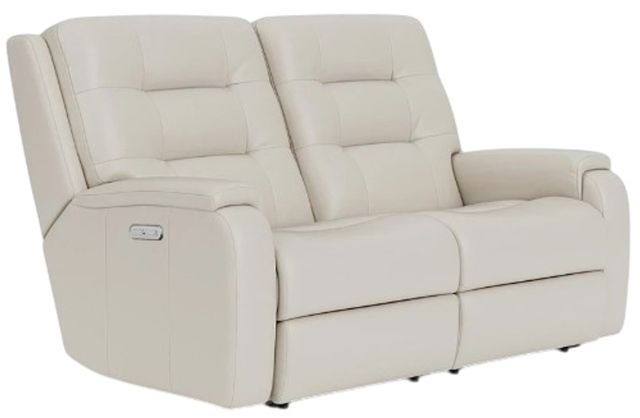 Flexsteel® Customizable Arlo Leather Power Reclining Loveseat with Power Headrests-0