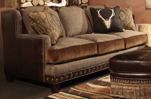 Marshfield Furniture Tanner (Leather) Brown/Light Brown Loveseat-0