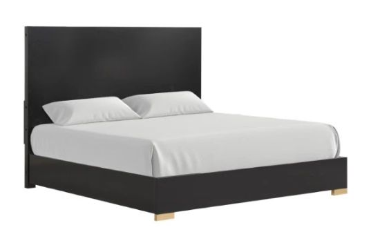Furniture of America® Goldsberg Black Queen Panel Bed-0