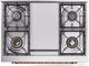 Ilve® Nostalgie II Series 36" Blue Gray Pro Style Dual Fuel Range-2