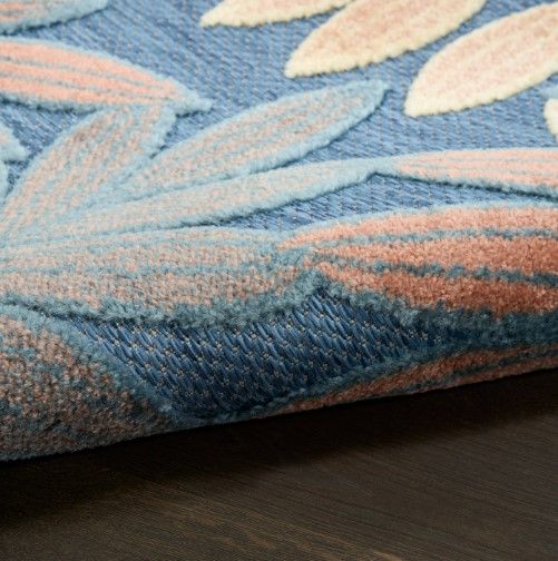 Nourison Home™ Aloha Blue Rose 5'x8' Area Rug-2
