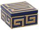 A & B Home Malike Blue/Gold Square Box-0