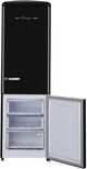 Unique® Appliances Classic Retro 12 Cu. Ft. Black Counter Depth Bottom Freezer Refrigerator-3