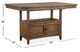 Magnussen Home® Bay Creek Toasted Nutmeg Counter Height Table-2
