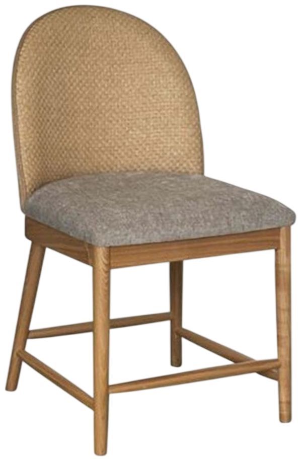 Nest Home Collections Gracie Anew Gray/Natural/Rattan Dining Chair-0