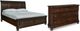 Millennium® by Ashley Porter 2-Piece Rustic Brown King Sleigh Bed Set-0