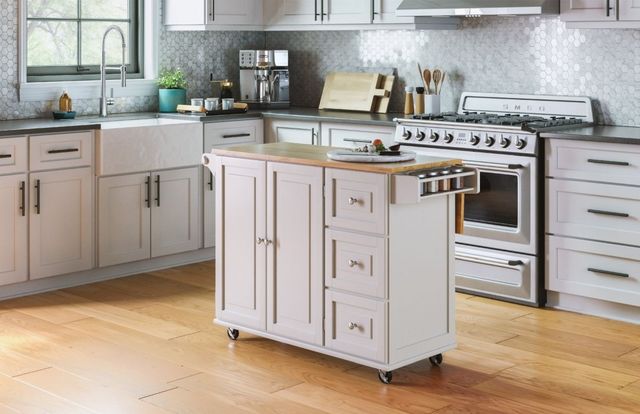 homestyles® Dolly Madison White Kitchen Cart-3
