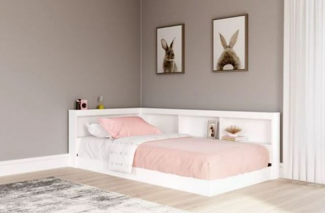 Signature Design by Ashley® Piperton 3-Piece Brown/White Twin Bookcase Storage Bed Set-4