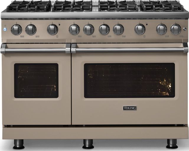 Viking® 5 Series 48" Nantucket Pro Style Gas (LP) Range with Polished Chrome Trim-3