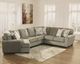 Ashley® Patola Park 4-Piece Patina Sectional with Cuddler-5