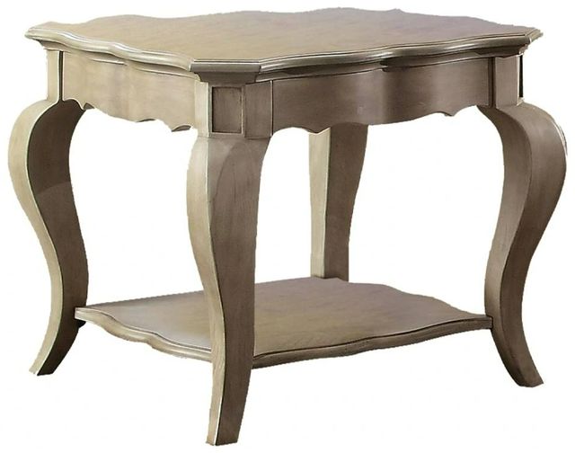 ACME Furniture Chelmsford Antique Taupe End Table-0