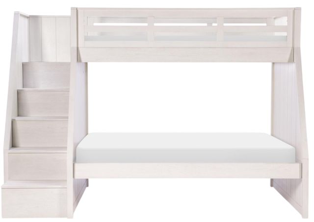 Legacy Kids Teen Ashton Bleached Linen Twin over Full Youth Bunk Bed-2