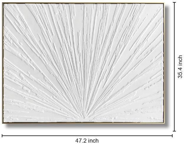 Classy Living Timeless Luminous Burst Textured Wall Art-2