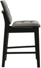 Coaster® Redbridge 2-Piece Black/Gray Upholstered Counter Stool Set-5
