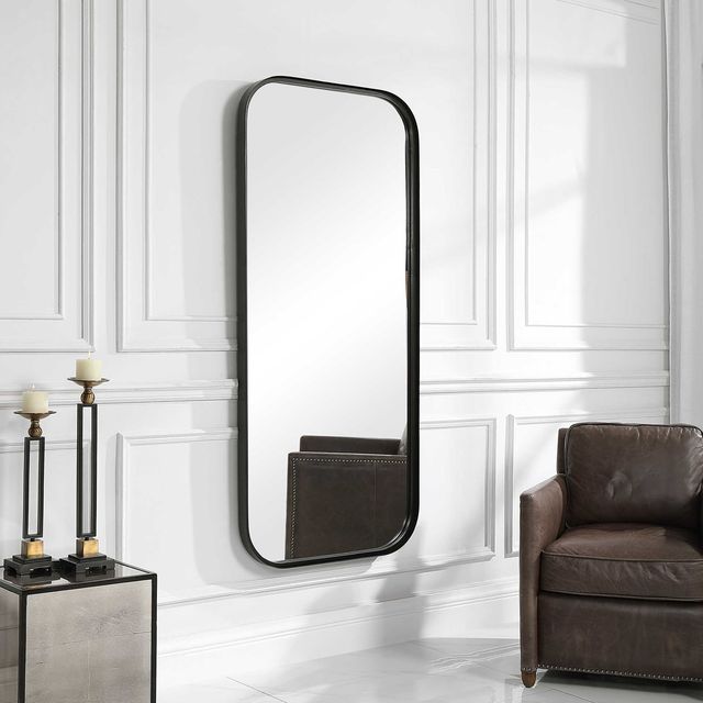 Uttermost® Concord Satin Black Tall Mirror-2