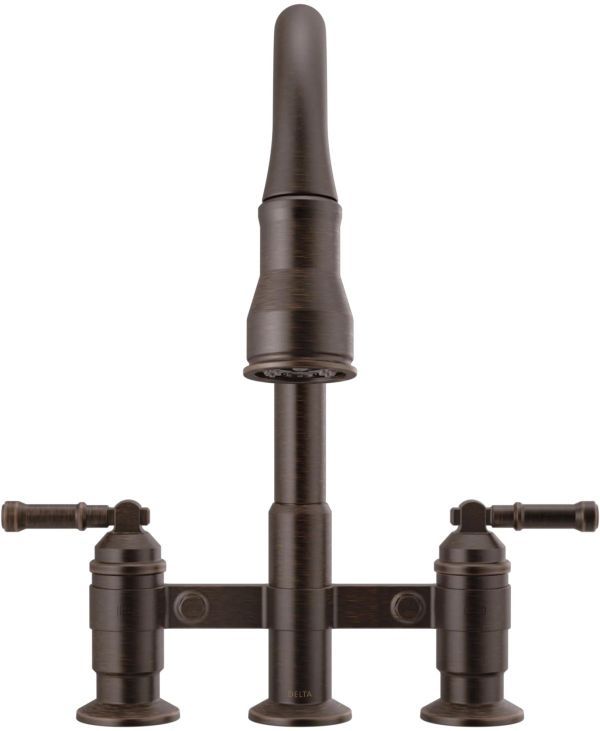 Delta Broderick® Venetian Bronze Two Handle Kitchen Faucet -1
