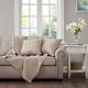 Olliix by Madison Park Quebec 2 Khaki 20"x20" Quilted Square Pillow Pair-2