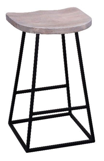 Porter International Designs Clement Black/White Counter Stool-2
