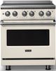 Viking® 5 Series 30" Pure White Pro Style Electric Range with Polished Chrome Trim-0