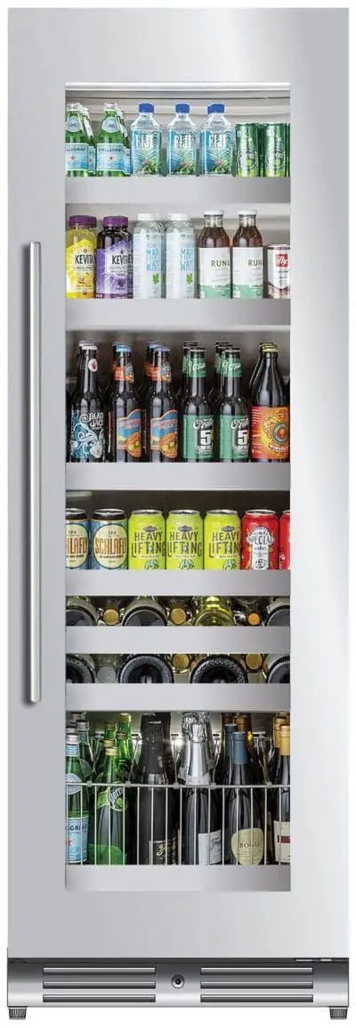 XO 24" 15 Cu. Ft. Fingerprint Resistant Stainless Steel Built-In Beverage Center-0