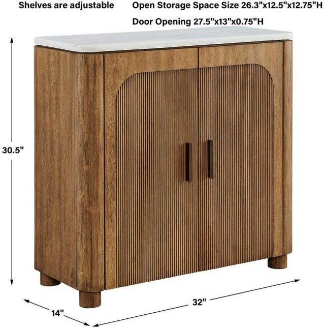Uttermost® Mebarak Honey/White 2-Door Cabinet-3