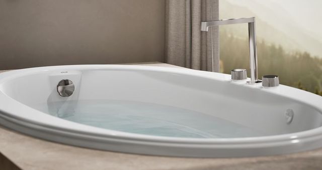 KOHLER® Sunward® White 66" x 42" Drop-In Whirlpool-3