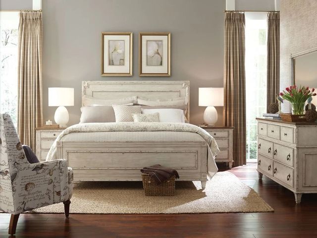 American Drew® Southbury Parchment Queen Panel Bed-1