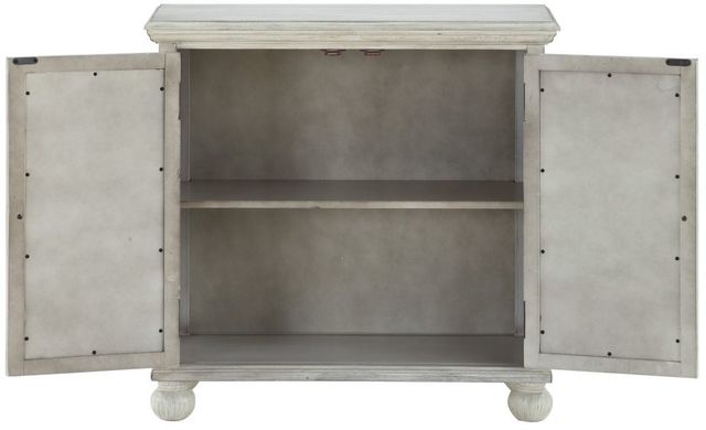 Mazin Furniture Polly Antique White Accent Chest with Mirror-3