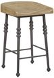 Bernards Tarrington Black/Cashew Counter Saddle Stool-0