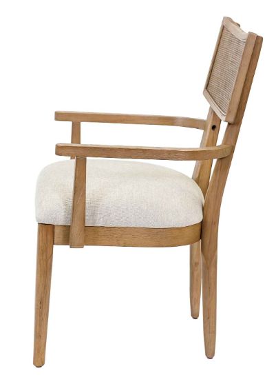 Martin Furniture Quincy Golden Brown/Off-White Arm Chair-1