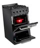 Unique Appliances 20" Black Classic Off Grid Freestanding Propane Range-3