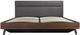 Mazin Furniture Fletcher Faux Walnut/Gray Full Upholstered Platform Bed with Lift Storage-3