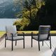 Armen Living Crown 2-Piece Dark Gray Dining Chairs-4